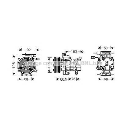 Foto Compresor, aire acondicionado AVA QUALITY COOLING MZK251