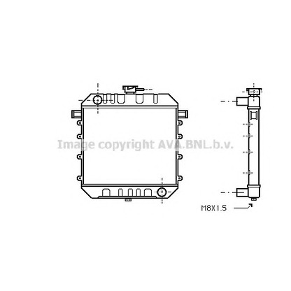 Foto Radiatore, Raffreddamento motore AVA QUALITY COOLING OL2024