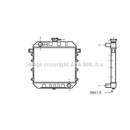 Фото Радиатор, охлаждение двигателя AVA QUALITY COOLING OL2030