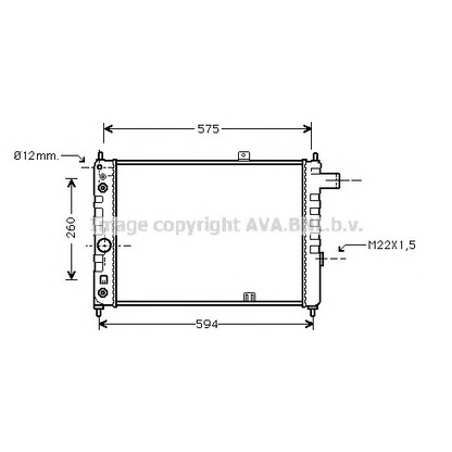 Foto Radiatore, Raffreddamento motore AVA QUALITY COOLING OL2051