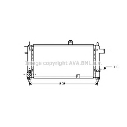 Foto Radiador, refrigeración del motor AVA QUALITY COOLING OL2054