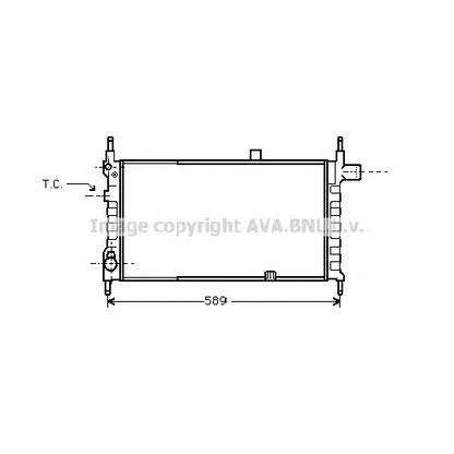 Фото Радиатор, охлаждение двигателя AVA QUALITY COOLING OL2063