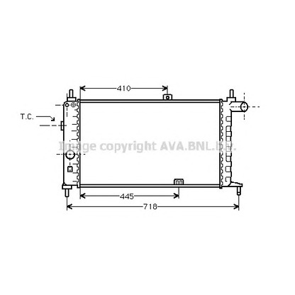 Photo Radiateur, refroidissement du moteur AVA QUALITY COOLING OL2066