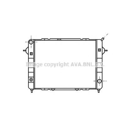 Фото Радиатор, охлаждение двигателя AVA QUALITY COOLING OL2098