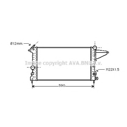 Фото Радиатор, охлаждение двигателя AVA QUALITY COOLING OL2161