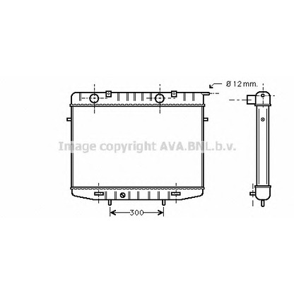 Фото Радиатор, охлаждение двигателя AVA QUALITY COOLING OL2213