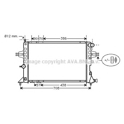 Photo Radiateur, refroidissement du moteur AVA QUALITY COOLING OL2252