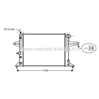 Photo Radiateur, refroidissement du moteur AVA QUALITY COOLING OL2256