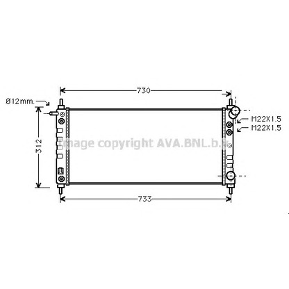 Foto Kühler, Motorkühlung AVA QUALITY COOLING OL2264