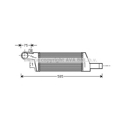 Photo Intercooler, charger AVA QUALITY COOLING OL4322