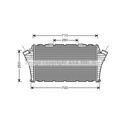 Photo Intercooler, charger AVA QUALITY COOLING OL4439