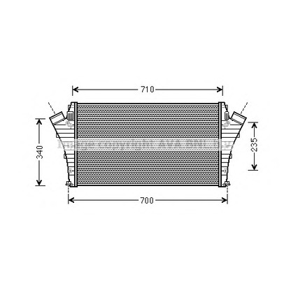 Photo Intercooler, charger AVA QUALITY COOLING OL4492