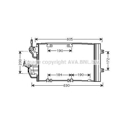 Photo Condenser, air conditioning AVA QUALITY COOLING OL5454D