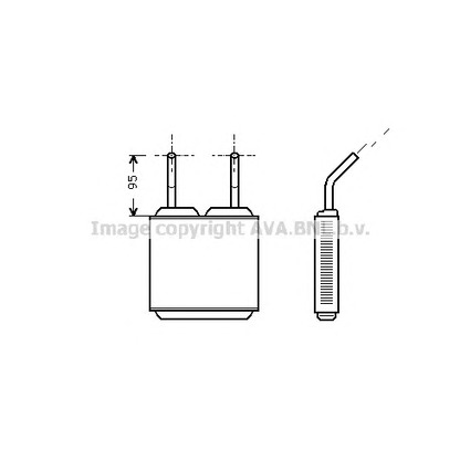 Photo Heat Exchanger, interior heating AVA QUALITY COOLING OL6160