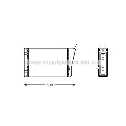 Foto Scambiatore calore, Riscaldamento abitacolo AVA QUALITY COOLING OL6196