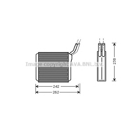 Zdjęcie Wymiennik ciepła, ogrzewanie wnętrza AVA QUALITY COOLING OL6205