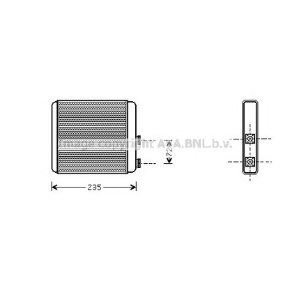 Photo Heat Exchanger, interior heating AVA QUALITY COOLING OL6321