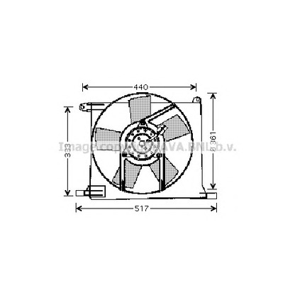 Foto Ventola, Raffreddamento motore AVA QUALITY COOLING OL7501