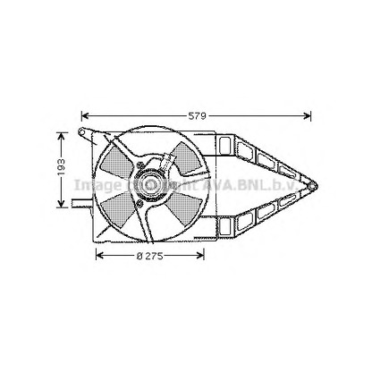 Photo Fan, A/C condenser AVA QUALITY COOLING OL7503