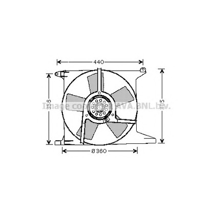 Фото Вентилятор, охлаждение двигателя AVA QUALITY COOLING OL7504