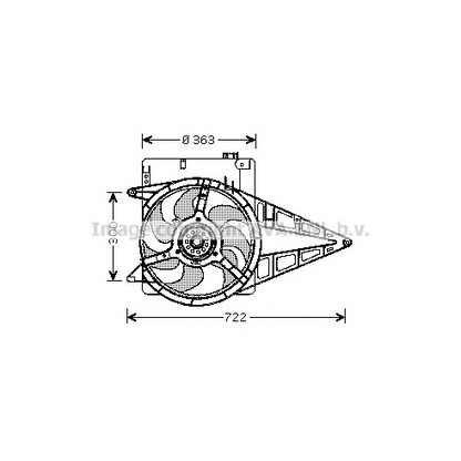 Photo Ventilateur, refroidissement du moteur AVA QUALITY COOLING OL7511