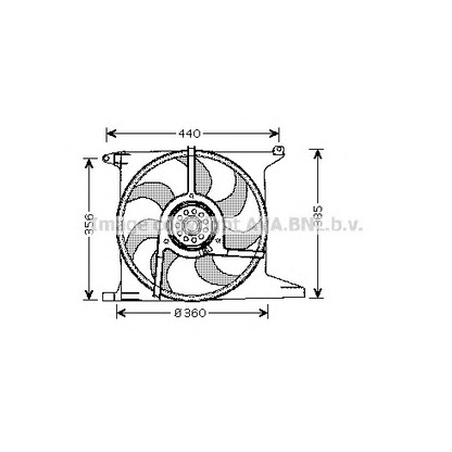 Zdjęcie Wentylator, chłodzenie silnika AVA QUALITY COOLING OL7512