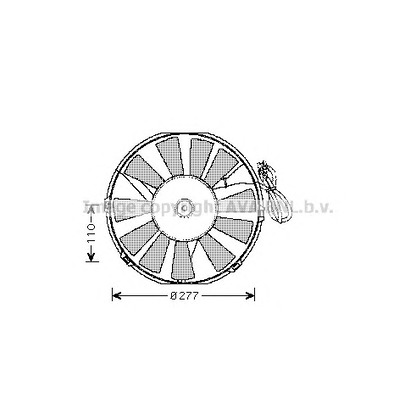 Фото Вентилятор, конденсатор кондиционера AVA QUALITY COOLING OL7523