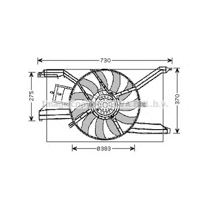 Foto Ventola, Raffreddamento motore AVA QUALITY COOLING OL7532