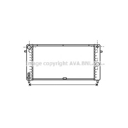 Photo Radiator, engine cooling AVA QUALITY COOLING OLA2106