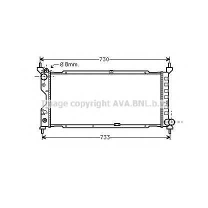 Photo Radiator, engine cooling AVA QUALITY COOLING OLA2185