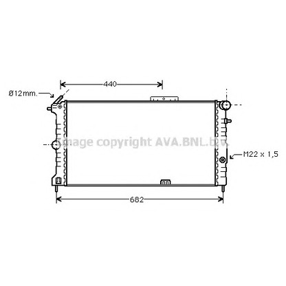 Photo Radiator, engine cooling AVA QUALITY COOLING OLA2190