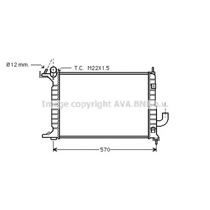 Foto Kühler, Motorkühlung AVA QUALITY COOLING OLA2218