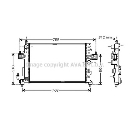 Фото Радиатор, охлаждение двигателя AVA QUALITY COOLING OLA2380