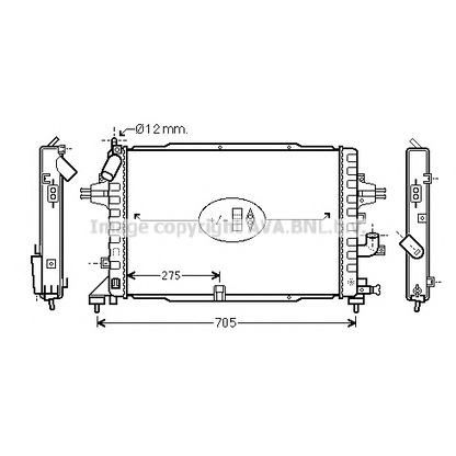 Photo Radiator, engine cooling AVA QUALITY COOLING OLA2383