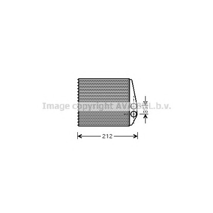 Photo Heat Exchanger, interior heating AVA QUALITY COOLING OLA6354