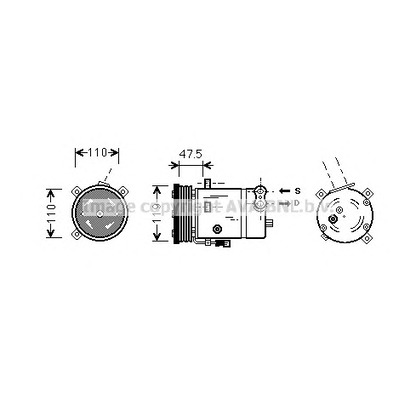 Foto Compresor, aire acondicionado AVA QUALITY COOLING OLAK277