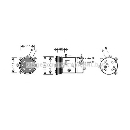 Photo Compressor, air conditioning AVA QUALITY COOLING OLK280