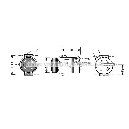 Foto Kompressor, Klimaanlage AVA QUALITY COOLING OLK451