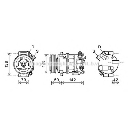 Foto Compresor, aire acondicionado AVA QUALITY COOLING OLK576