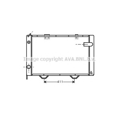 Photo Radiator, engine cooling AVA QUALITY COOLING PE2037