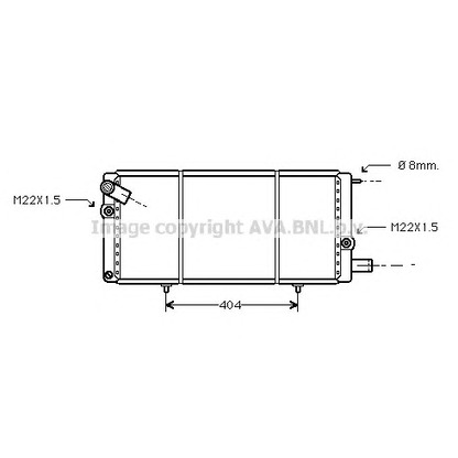 Photo Radiator, engine cooling AVA QUALITY COOLING PE2085