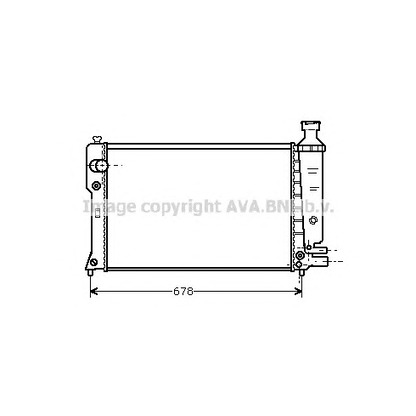 Фото Радиатор, охлаждение двигателя AVA QUALITY COOLING PE2098