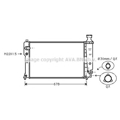 Foto Kühler, Motorkühlung AVA QUALITY COOLING PE2121