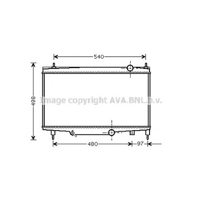 Photo Radiateur, refroidissement du moteur AVA QUALITY COOLING PE2229