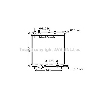 Photo Radiateur, refroidissement du moteur AVA QUALITY COOLING PE2289