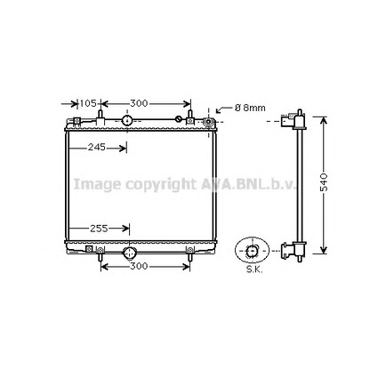 Foto Kühler, Motorkühlung AVA QUALITY COOLING PE2331