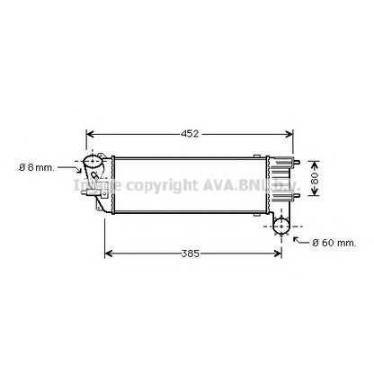 Photo Intercooler, échangeur AVA QUALITY COOLING PE4204