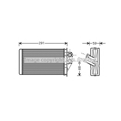 Zdjęcie Wymiennik ciepła, ogrzewanie wnętrza AVA QUALITY COOLING PE6228