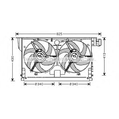 Photo Fan, radiator AVA QUALITY COOLING PE7519