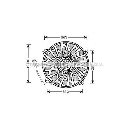 Photo Ventilateur, refroidissement du moteur AVA QUALITY COOLING PE7529